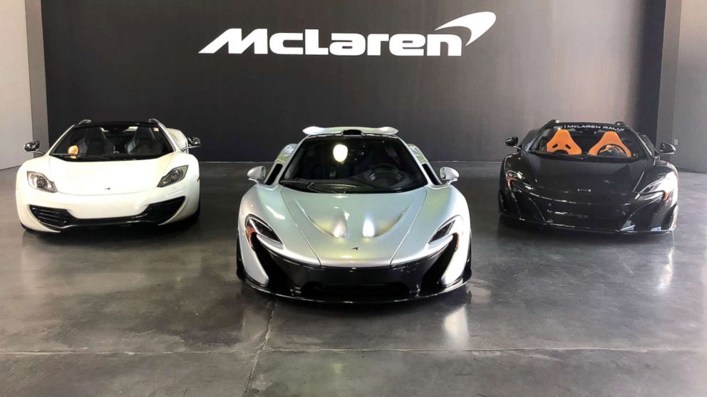 PHOTO: McLaren supercars on display in New York.