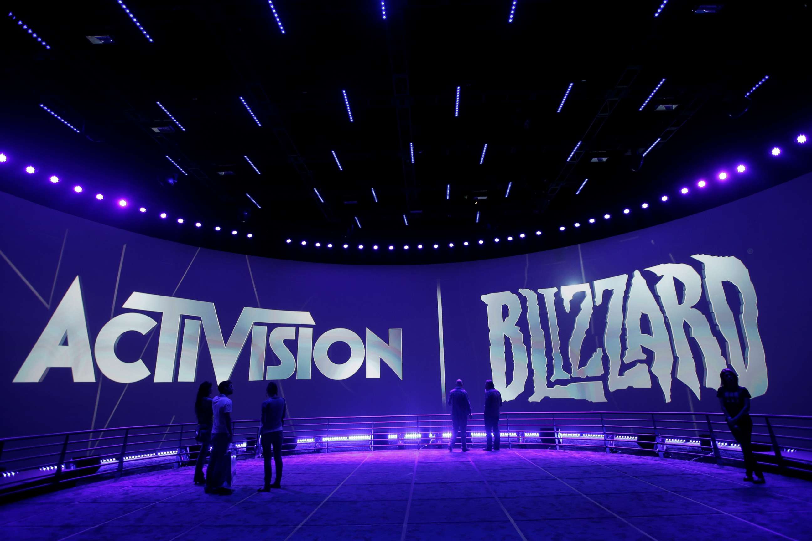 PHOTO: FILE - The Activision Blizzard Booth is shown on June 13, 2013 the during the Electronic Entertainment Expo in Los Angeles. 