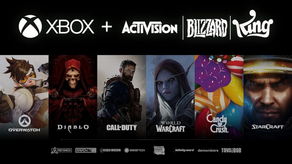 PHOTO: Microsoft to acquire Activision Blizzard.