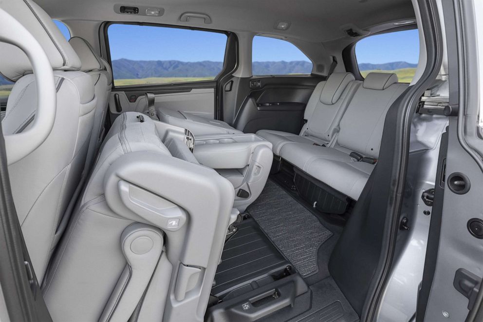 PHOTO: The removable "Magic Slide" second-row seats in in the Honda Odyssey minivan.