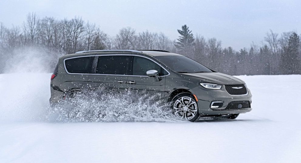 PHOTO: The athletic Chrysler Pacifica minivan offers both gas and hybrid powertrains.