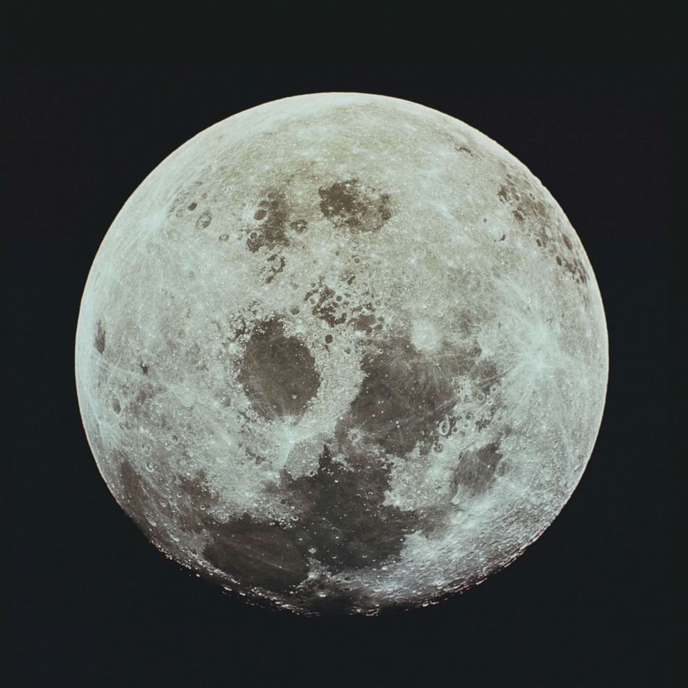 PHOTO: An image of the Moon during NASA's Apollo 11 lunar landing mission, July 1969.