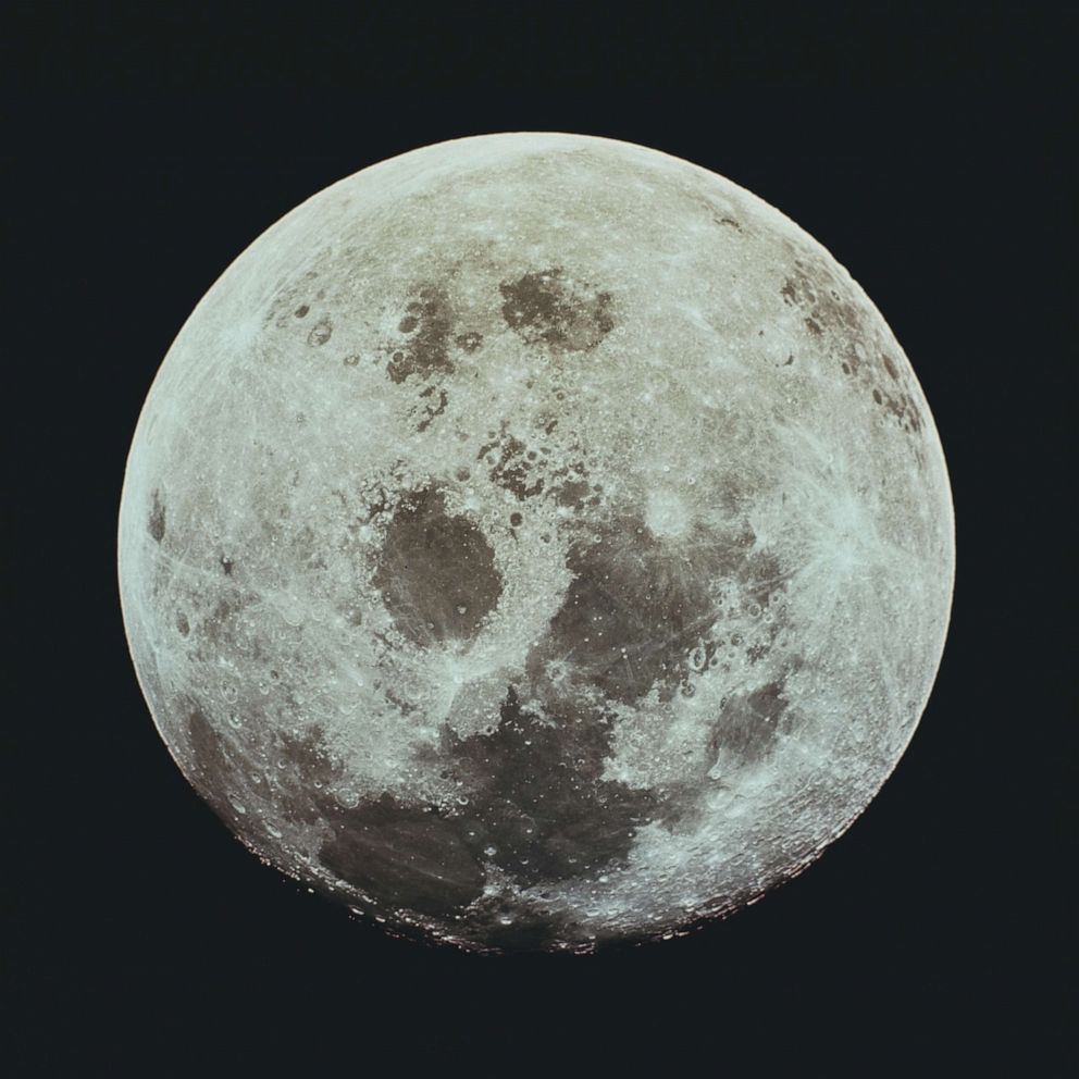 PHOTO: An image of the Moon during NASA's Apollo 11 lunar landing mission, July 1969.
