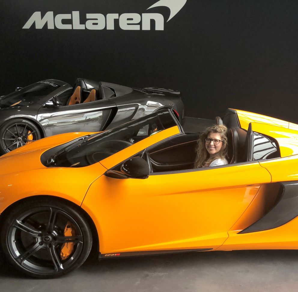 PHOTO: Morgan Korn drove in New York City for the first time in a McLaren 570S Spider. 