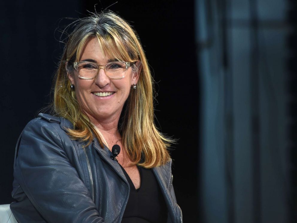 PHOTO: Nancy Dubuc, CEO of Vice Media, speaks at the New York Times DealBook conference, Nov. 1, 2018 in New York City.