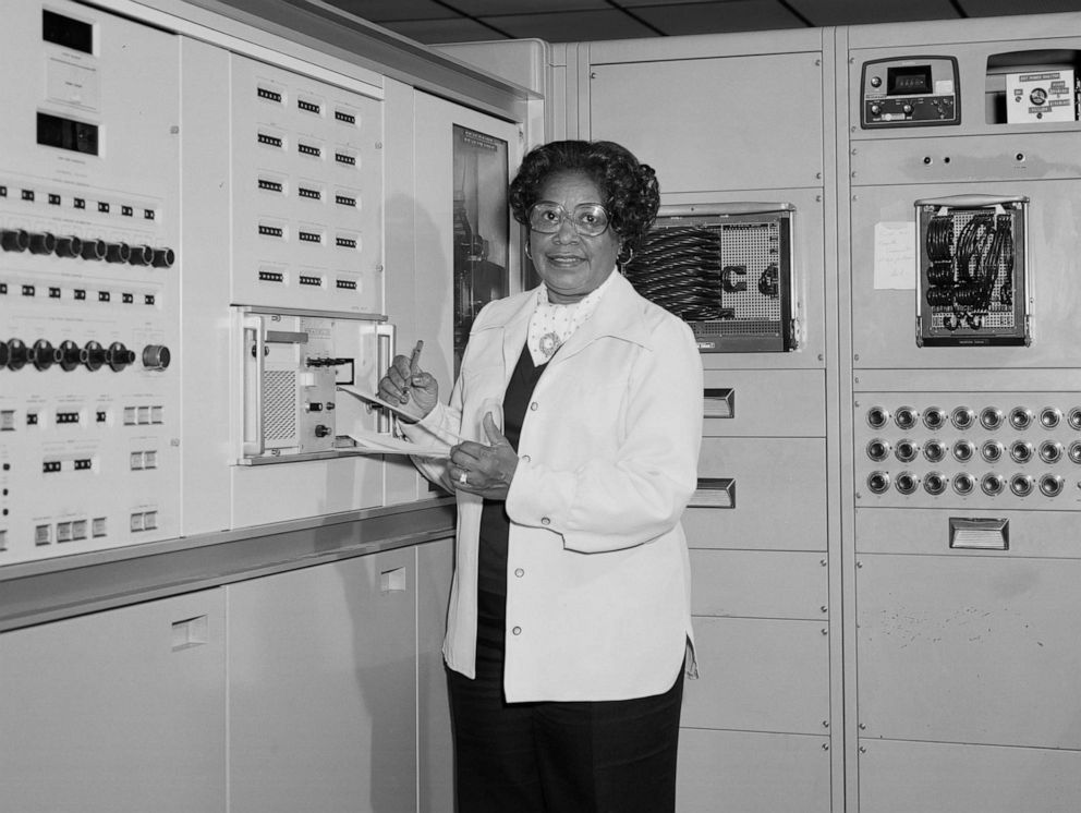 PHOTO: This 1977 photo made available by NASA shows engineer Mary W. Jackson at NASA's Langley Research Center in Hampton, Va.