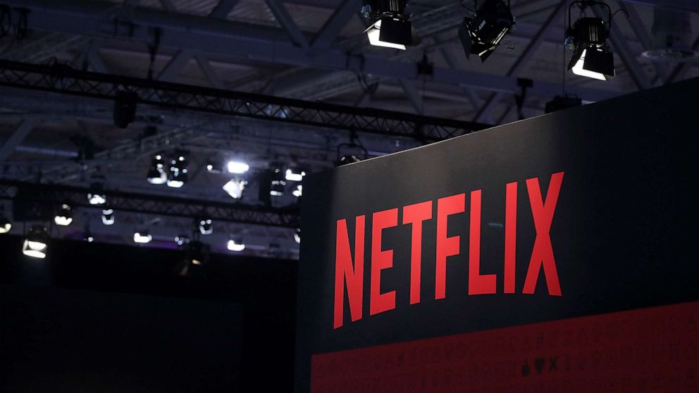 PHOTO: A Netflix Inc. logo sits at the Gamescom gaming industry event in Cologne, Germany, Aug. 20, 2019.