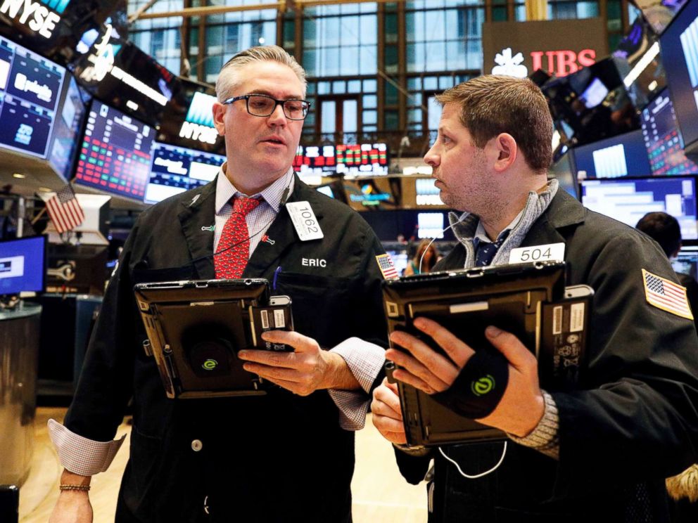PHOTO: Traders work on the floor of the New York Stock Exchange in New York, Feb. 6, 2018.