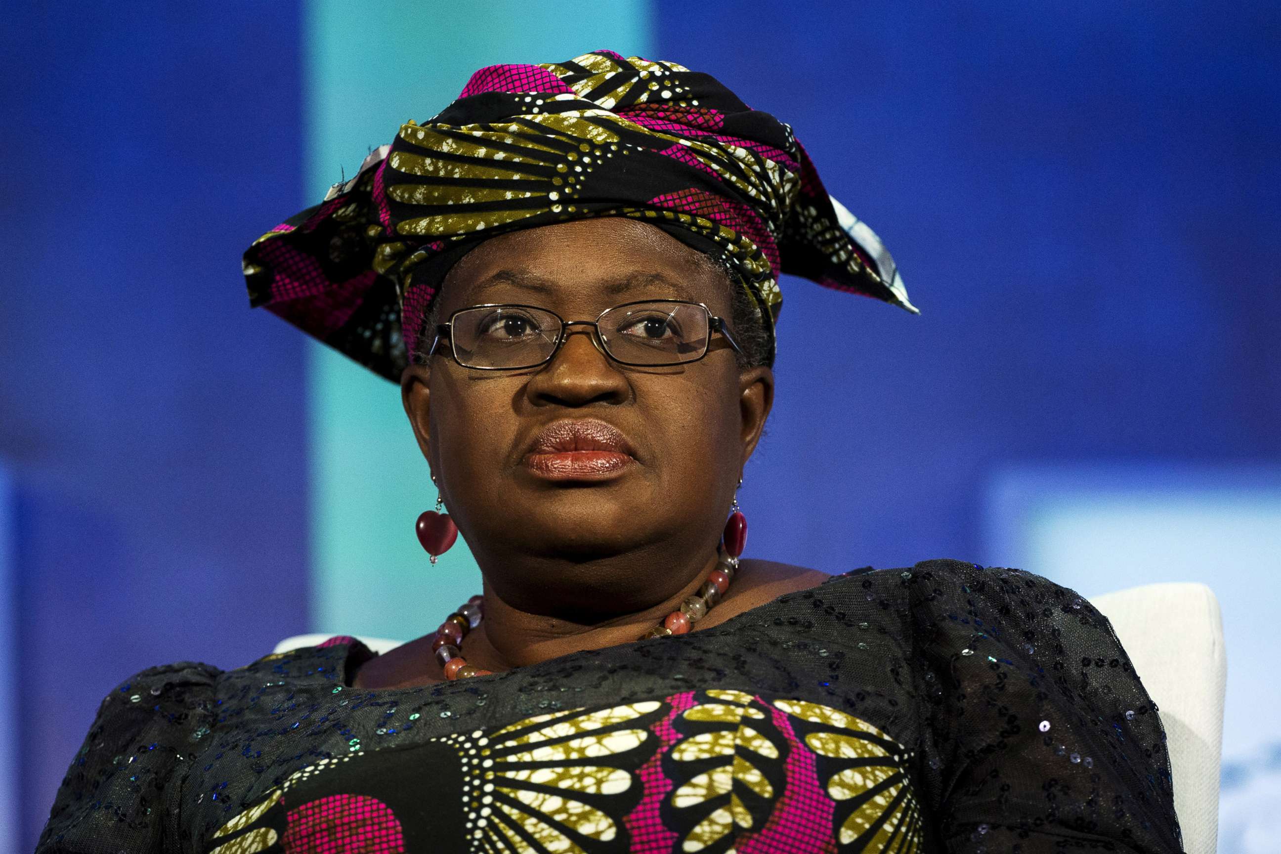 PHOTO: Ngozi Okonjo-Iweala takes part in a panel during the Clinton Global Initiative's annual meeting in New York, Sept. 27, 2015.