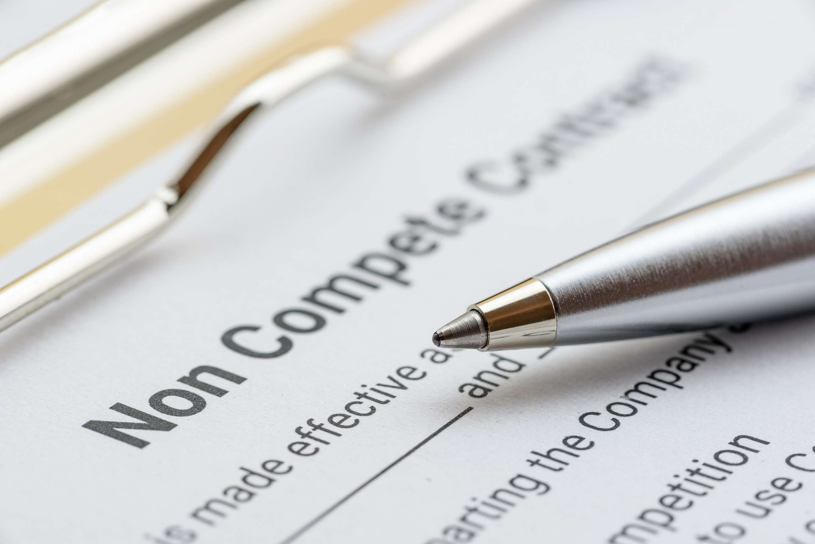 PHOTO: A stock photo of a non-compete agreement.