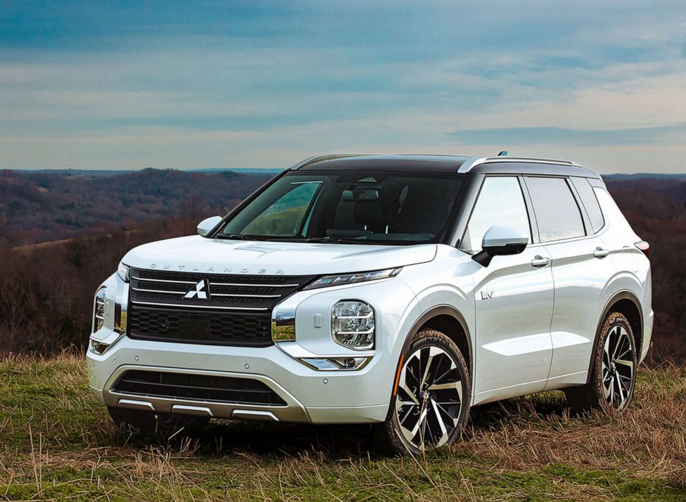 PHOTO: The seven-passenger 2023 Outlander PHEV offers up to 38 miles of all-electric range.