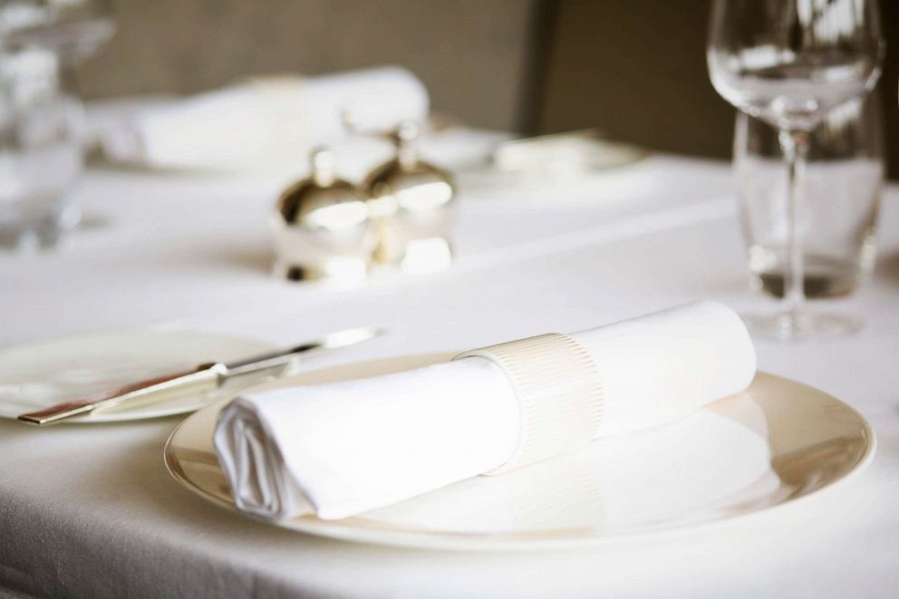 PHOTO: A place setting inside a restaurant is seen here.