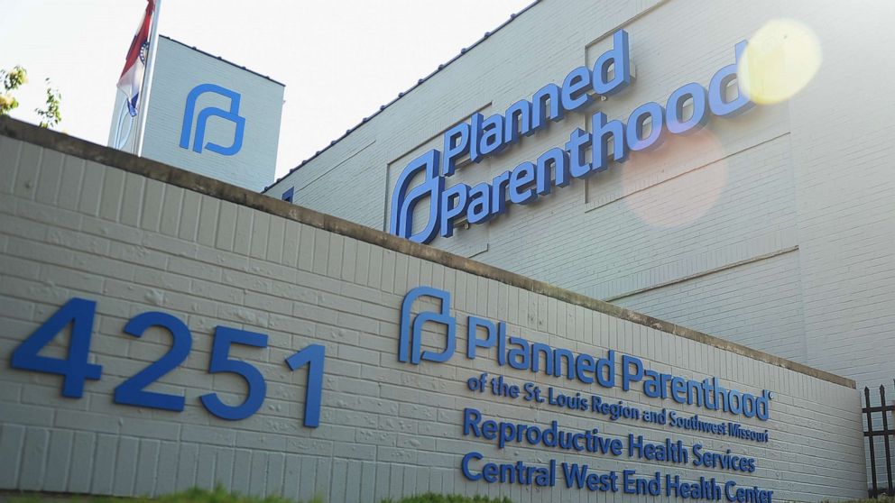 PHOTO: The exterior of a Planned Parenthood Reproductive Health Services Center is seen on May 31, 2019 in St. Louis.