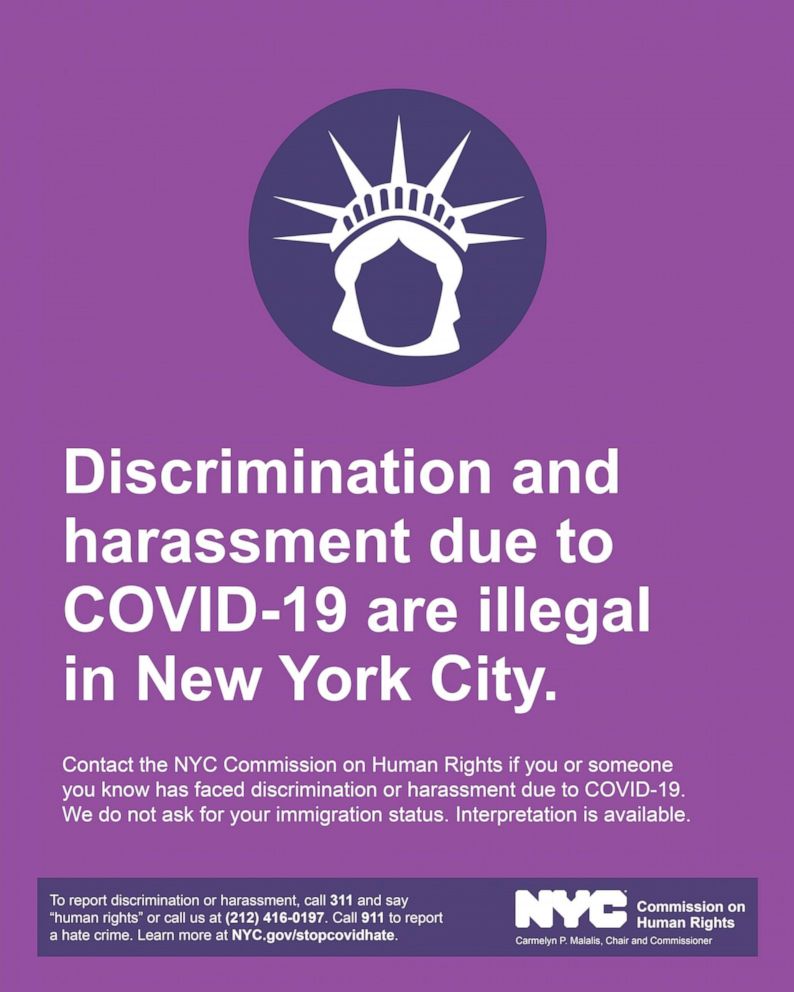 PHOTO: The New York City Commission on Human Rights is launching a massive PSA to combat anti-Asian discrimination in the city.