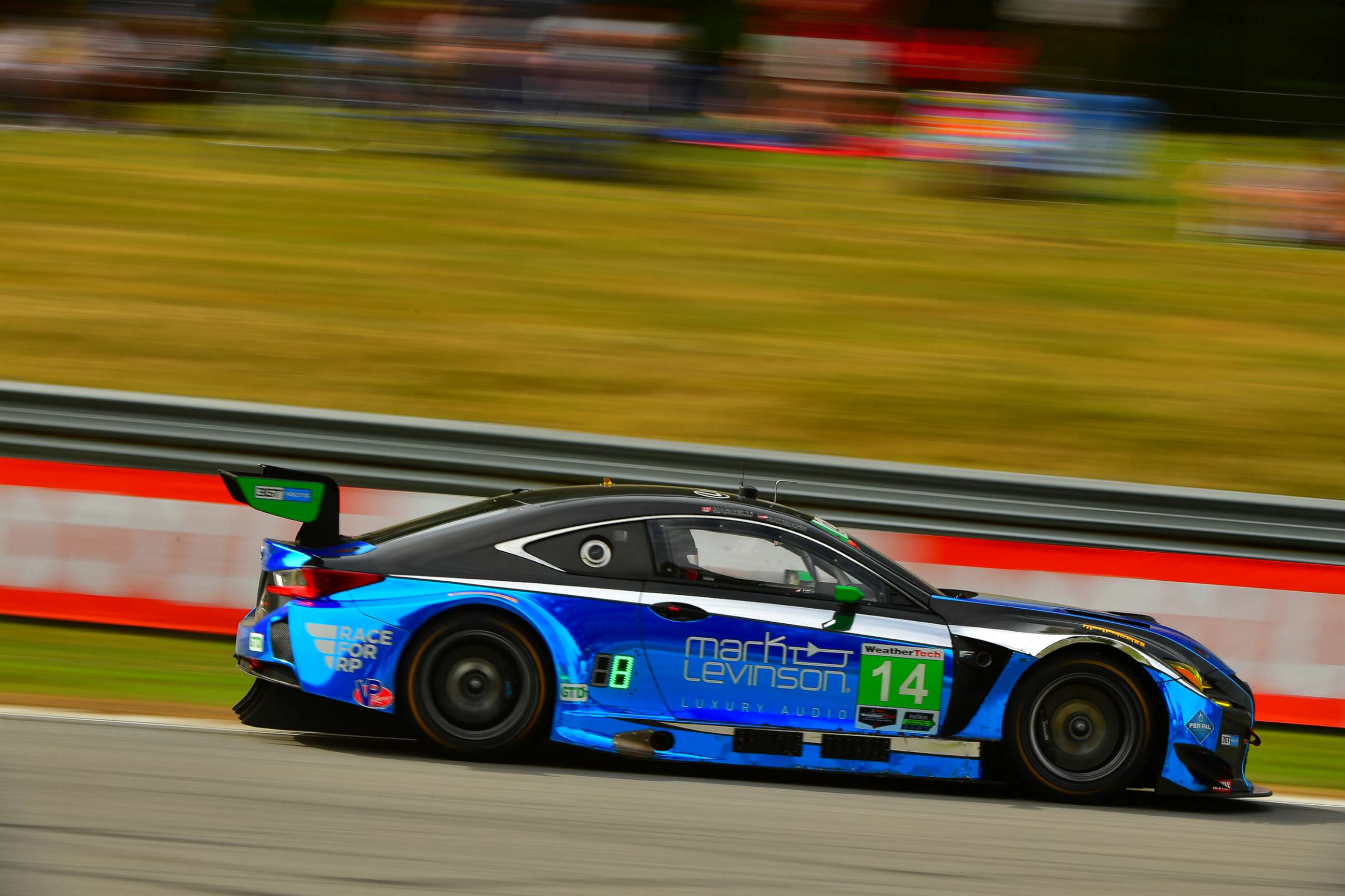 PHOTO: Dominik Baumann behind the wheel of the Lexus RC F GT3.