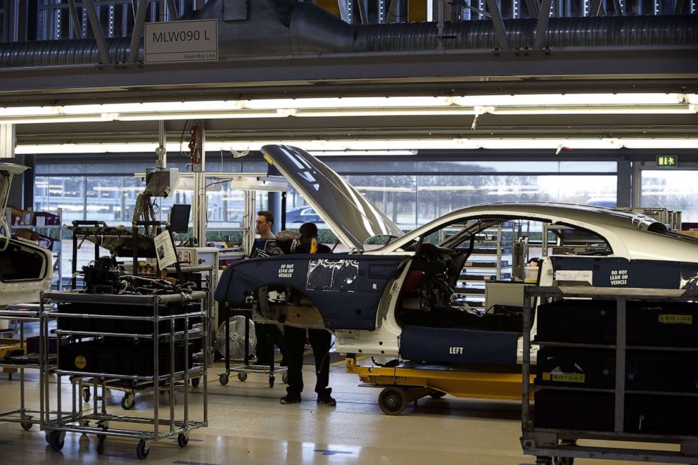 PHOTO: In this Feb. 18, 2015, file photo, the production line at the Rolls Royce Headquarters in Goodwood, West Sussex, is shown.