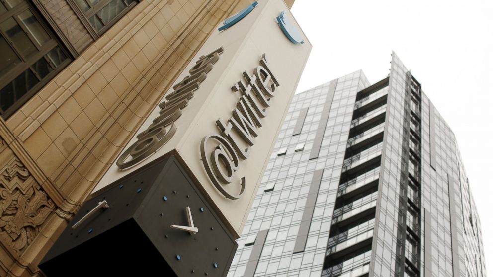 PHOTO: The Twitter logo is shown at its corporate headquarters in San Francisco, Calif., April 28, 2015.