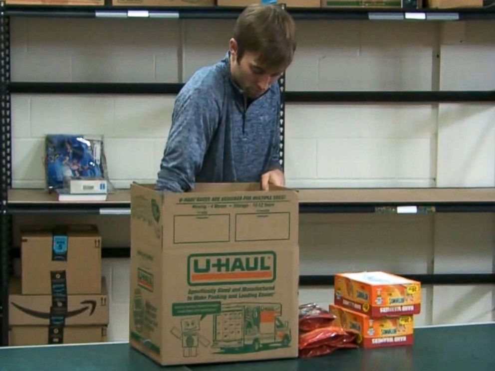 PHOTO: Ryan Grant, a former accountant from Minneapolis, Minn., he says now generates almost $4 million dollars in revenue by finding sale items in Walmart, Target and Toys R Us, then using the Amazon seller app to compare them to online prices.