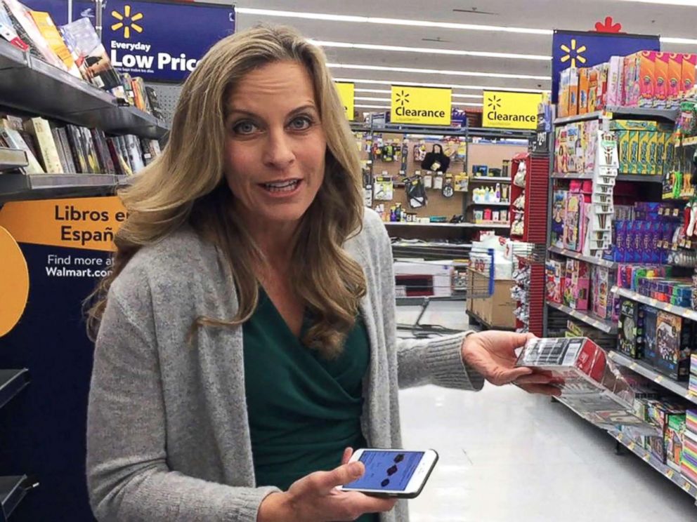 PHOTO: During her own experiment which aired on Good Morning America, tech contributor Becky Worley headed to the clearance rack and fired up the Amazon app. She then used the built-in barcode scanner to check prices on the items.