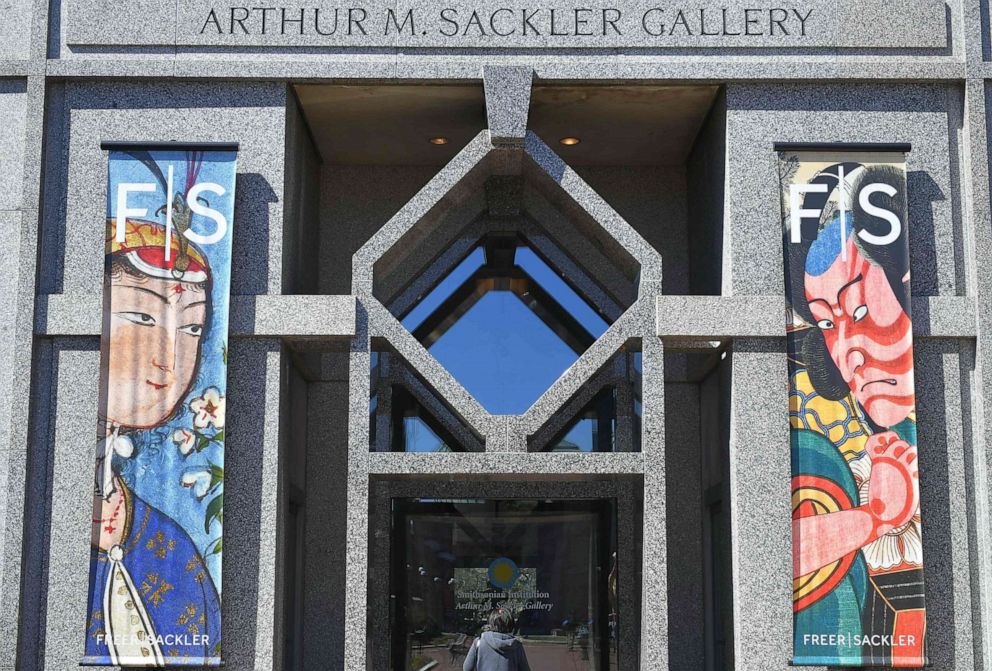 PHOTO: An entrance to the Arthur M. Sackler Gallery is seen in Washington, D.C., March 26, 2019.