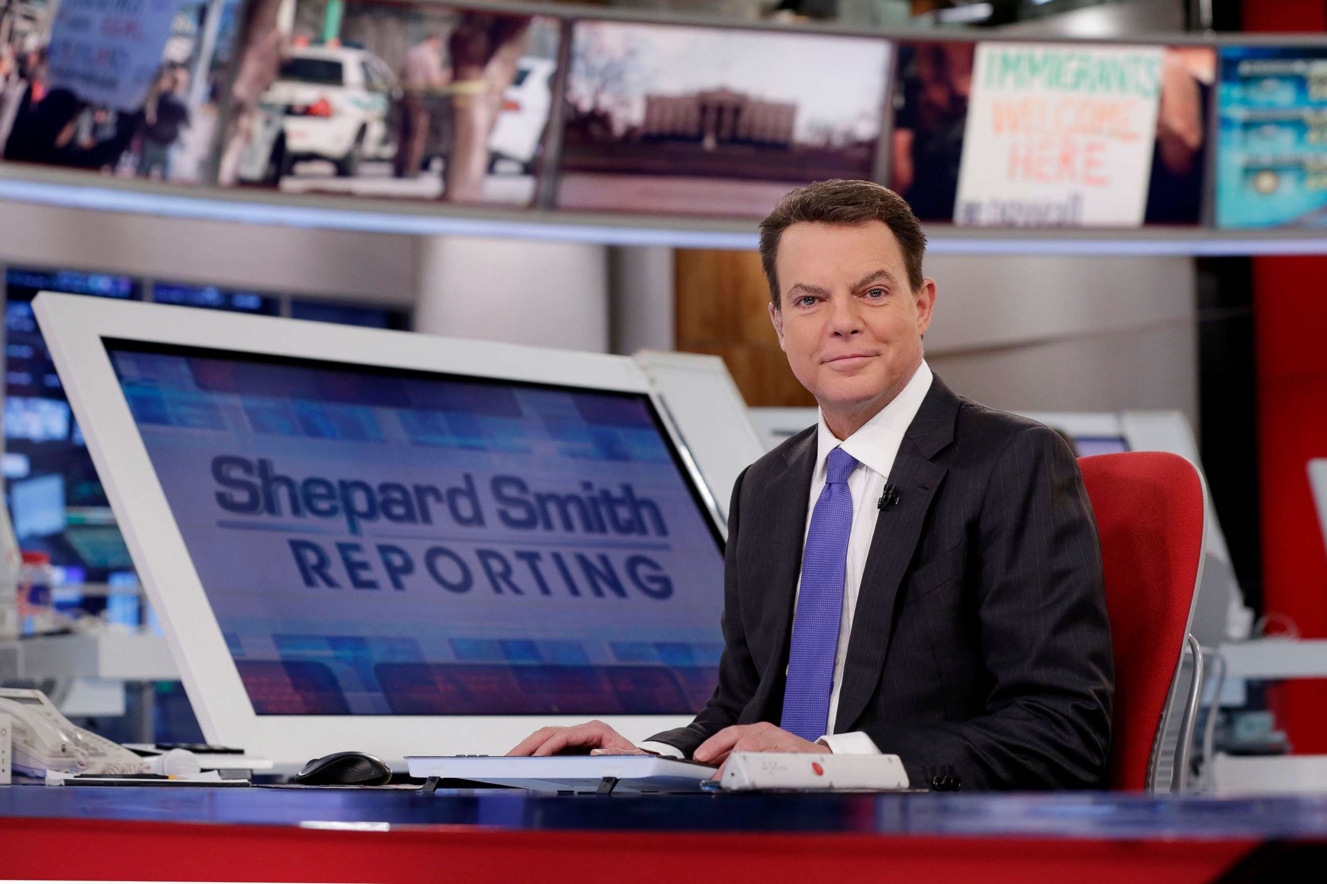 PHOTO: In this Jan. 30, 2017, file photo, Fox News Channel chief news anchor Shepard Smith appears on the set of "Shepard Smith Reporting" in New York.
