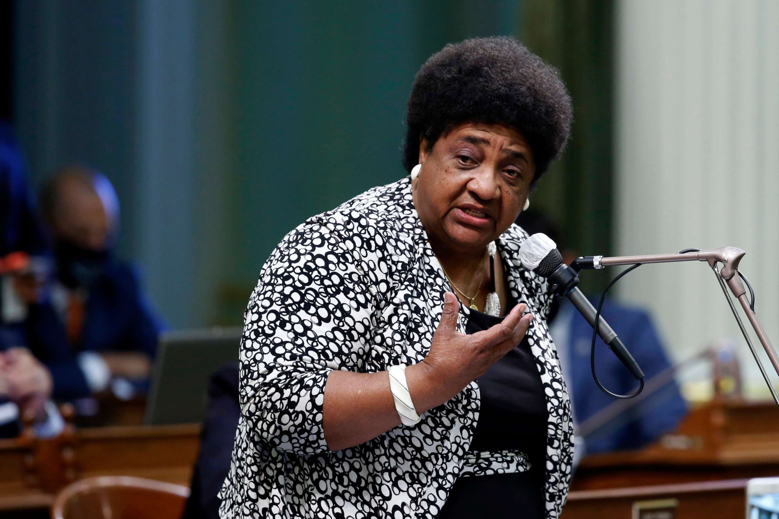 PHOTO: Assemblywoman Shirley Weber at the Capitol in Sacramento, Calif., June 10, 2020.