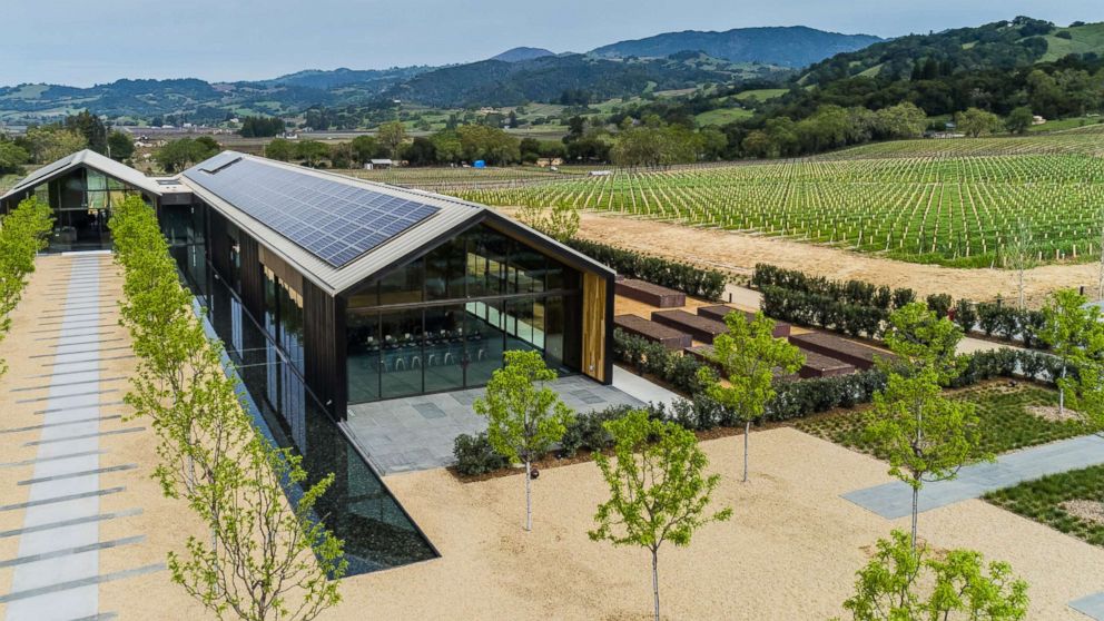 Silver Oak's Alexander Valley winery opened this spring. It's LEED Platinum certified.