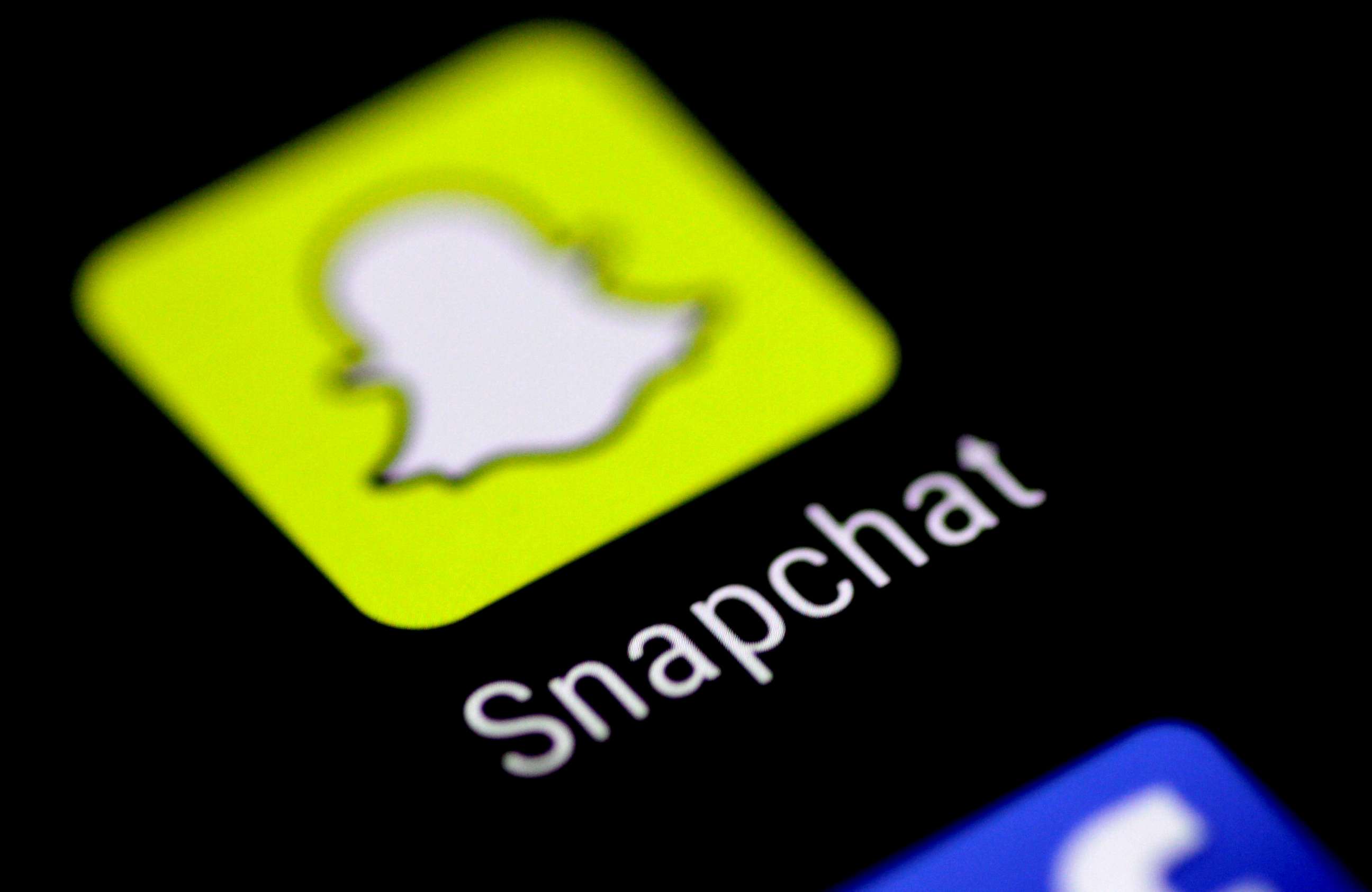 PHOTO: The Snapchat messaging application is seen on a phone screen, Aug. 3, 2017.  