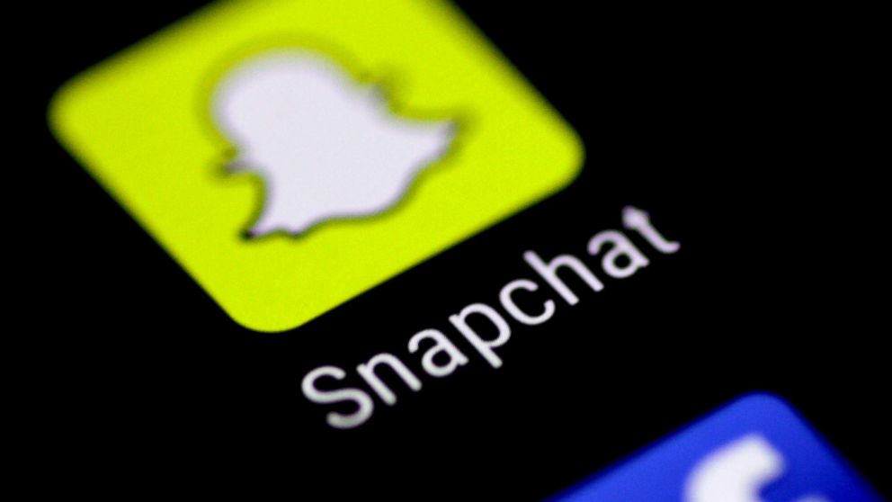 PHOTO: The Snapchat messaging application is seen on a phone screen, Aug. 3, 2017.  