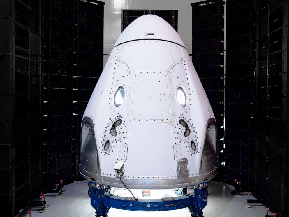 PHOTO: The Crew Dragon spacecraft undergoes acoustic testing in Florida.