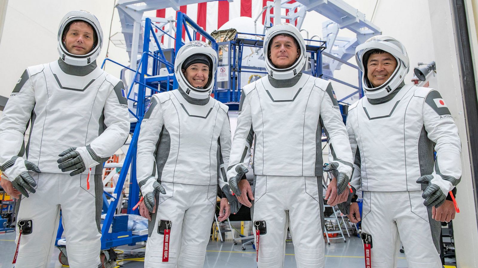 Four astronauts are successfully launched by SpaceX towards the ISS