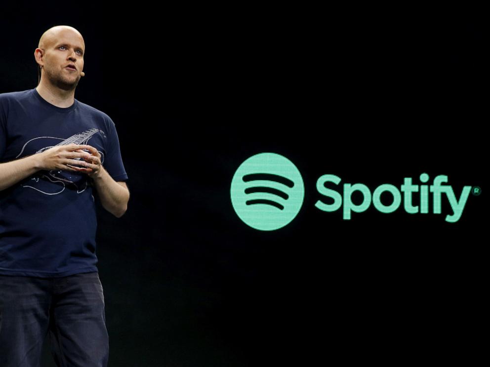 PHOTO: In this file photo, Spotify CEO Daniel Ek speaks during a press event in New York May 20, 2015.