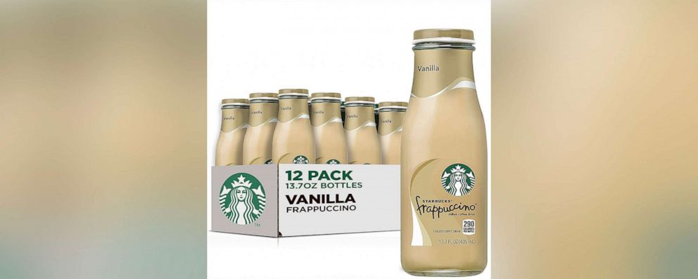 PHOTO: A case of Starbucks Frappuccino Vanilla bottles are pictured here in this product image.