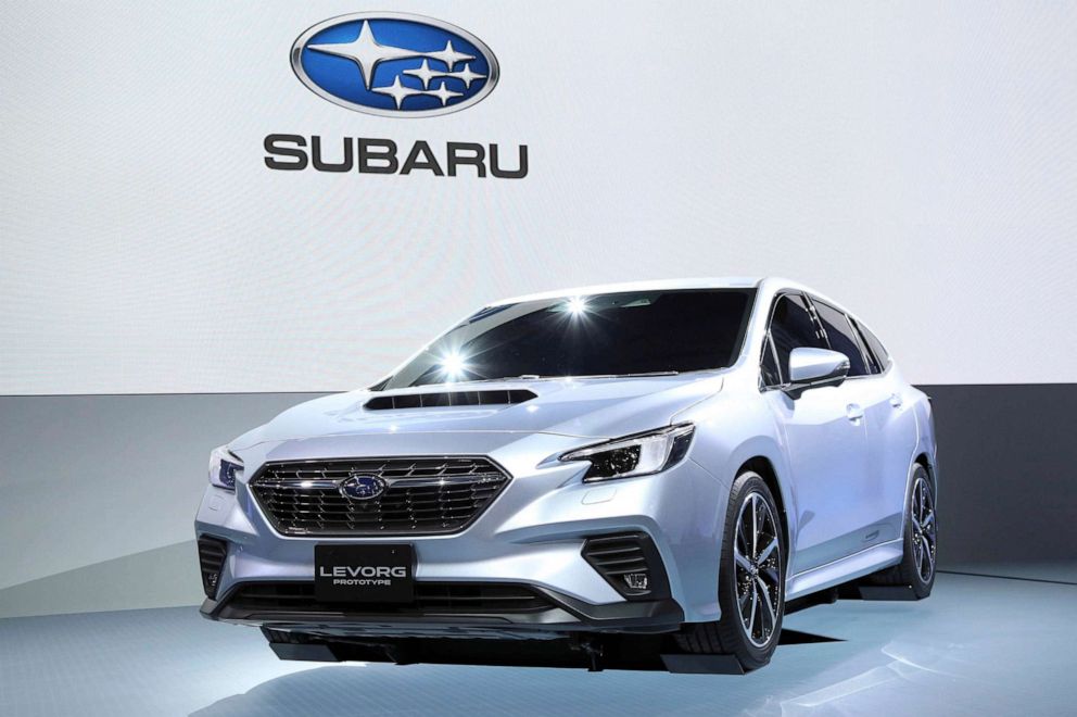 PHOTO: Subaru Levorg prototype car is displayed at the 46th Tokyo Motor Show, Oct. 23, 2019, in Tokyo.