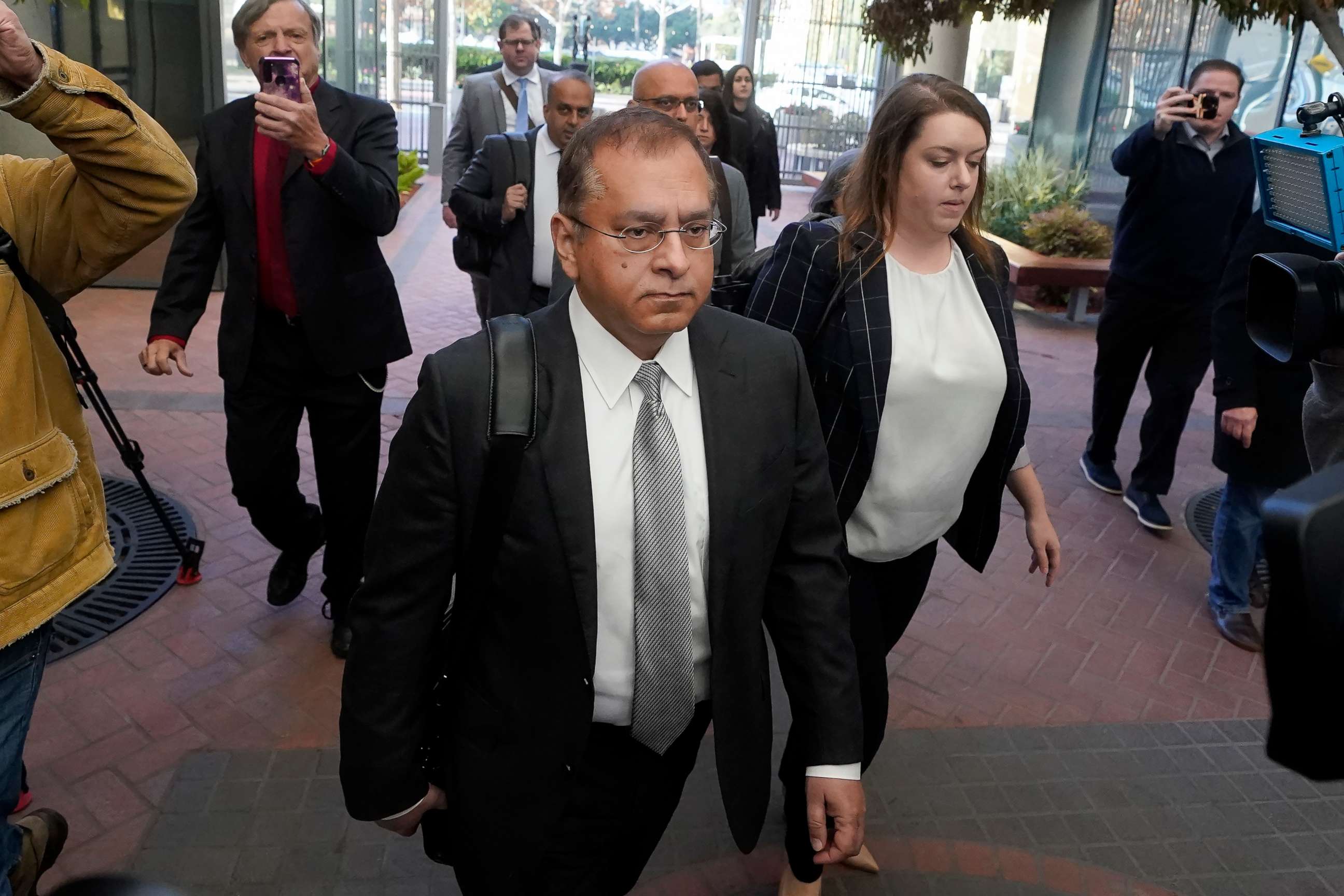 PHOTO: Ramesh "Sunny" Balwani, the former lover and business partner of Theranos CEO Elizabeth Holmes, arrives at federal court in San Jose, Calif., Wednesday, Dec. 7, 2022.