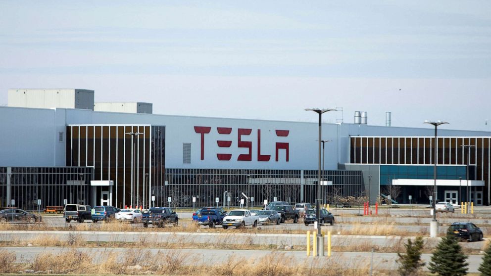 PHOTO: Tesla Inc. Gigafactory 2, which is also known as RiverBend, is pictured, March 26, 2020, in Buffalo, New York.