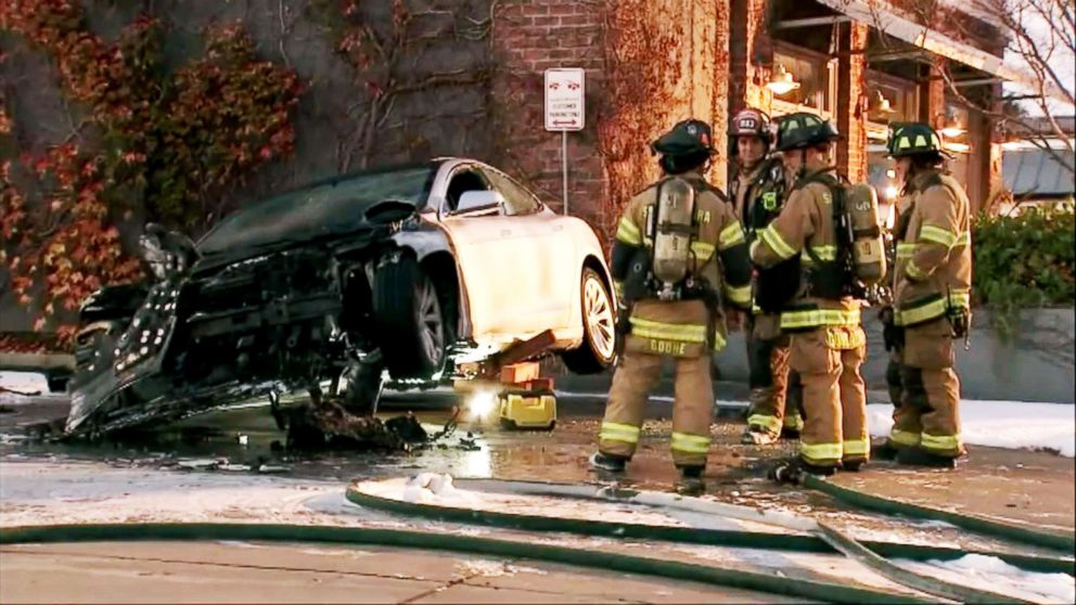 PHOTO: A Tesla owner in Northern California says his Model S caught fire twice on the same day.