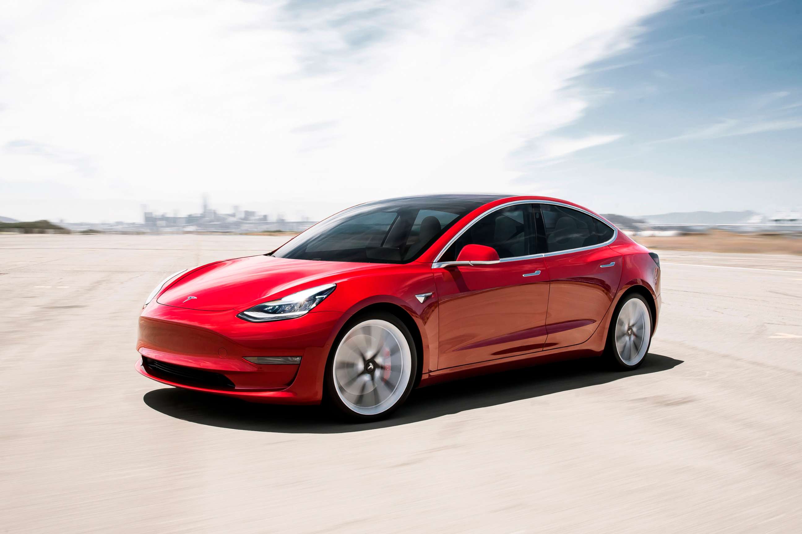 PHOTO: This undated photo provided by Tesla shows the 2019 Model 3.