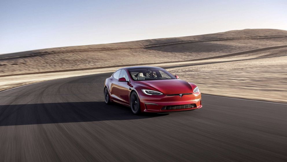 PHOTO: Tesla claims its Model S Plaid sedan can rocket from 0-60 mph in less than 2 seconds.