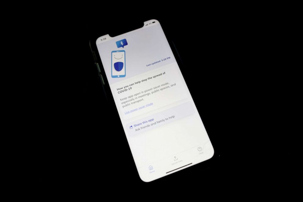 PHOTO: Contact tracing app TraceTogether, released by the Singapore government to curb the spread of COVID-19 is seen on a mobile phone, in Singapore, March 25, 2020.