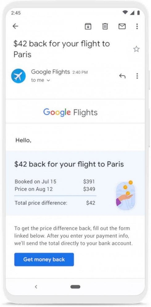 google to give refunds for price drops