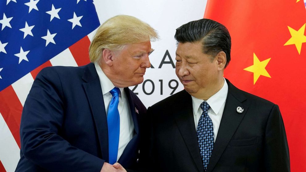 PHOTO: President Donald Trump meets with China's President Xi Jinping at the start of their bilateral meeting at the G20 leaders summit in Osaka, Japan, June 29, 2019.
