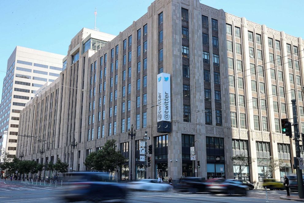 照片：2022 年 10 月 5 日，Twitter 位于加利福尼亚州旧金山的总部。