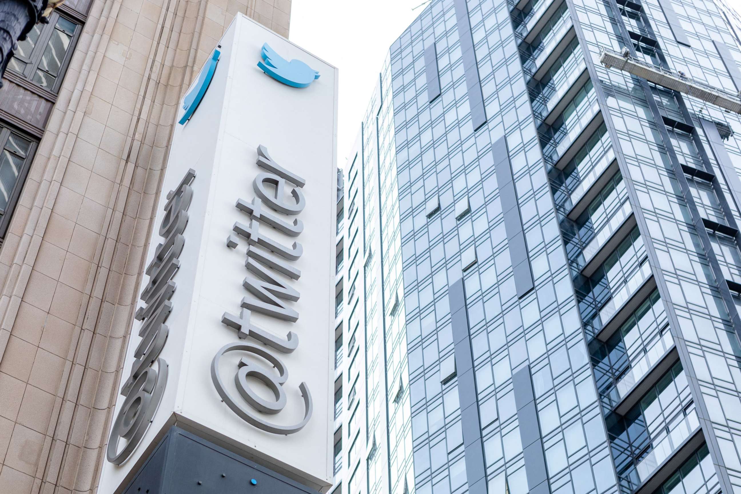 PHOTO: In this file photo taken on Oct. 28, 2022, the Twitter sign is seen at their headquarters in San Francisco.