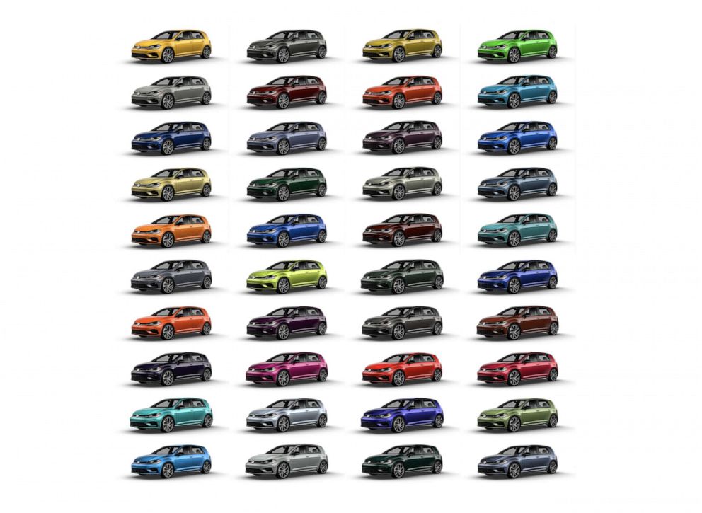PHOTO: For the final model year of the 7th generation Golf R, Volkswagen gave customers 40 custom order colors to choose from as part of its Spektrum Program.