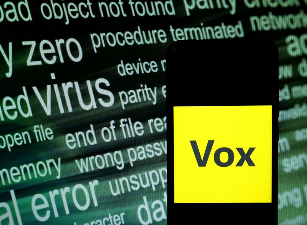 Photo: In this illustration, the Vox Media logo is shown on a smartphone.