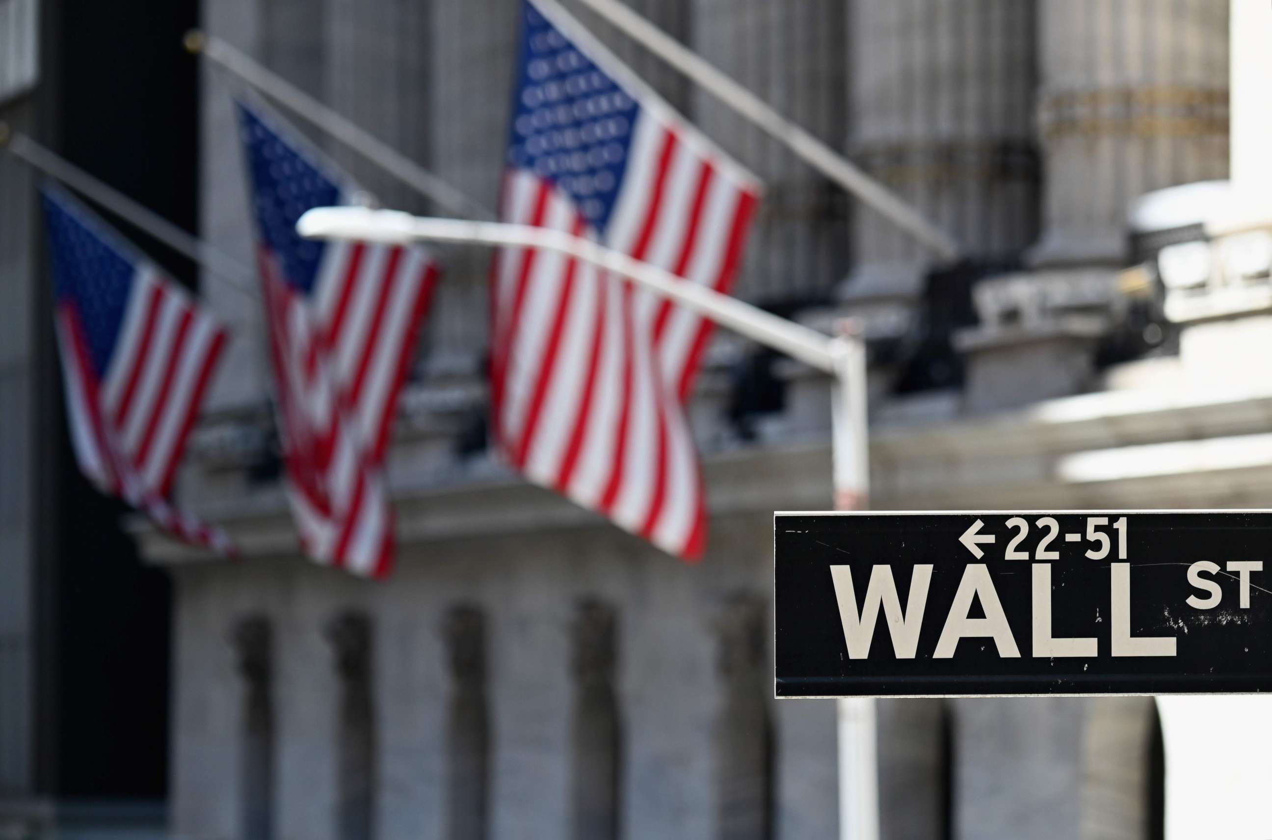 PHOTO: The New York Stock Exchange is pictured on Aug. 3, 2020 at Wall Street in New York City.