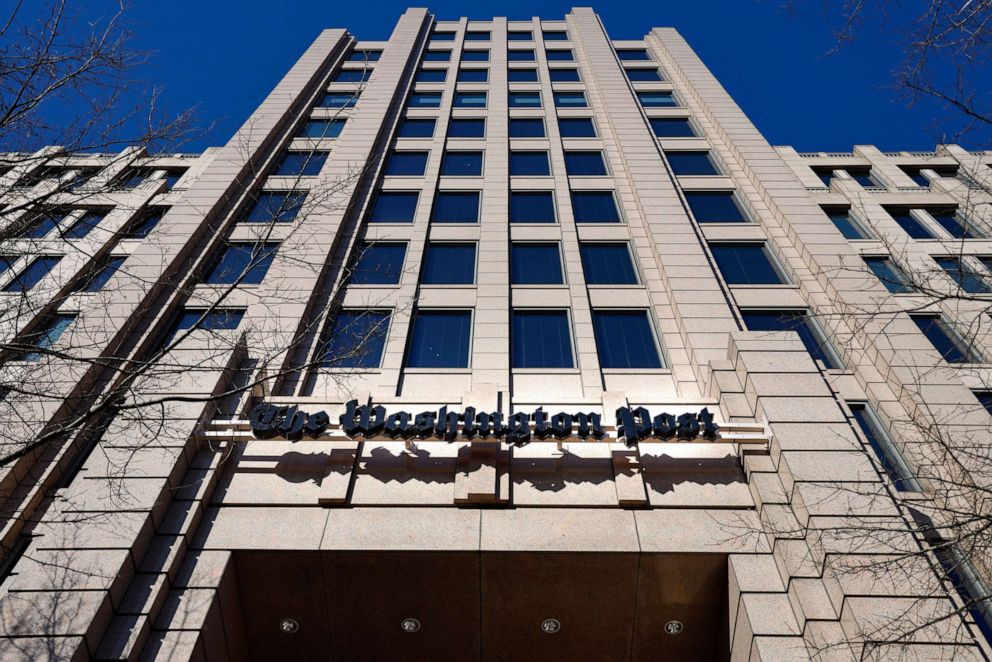 PHOTO: In this Feb. 8, 2019 file photo The One Franklin Square Building, home of The Washington Post, in downtown Washington is seen.