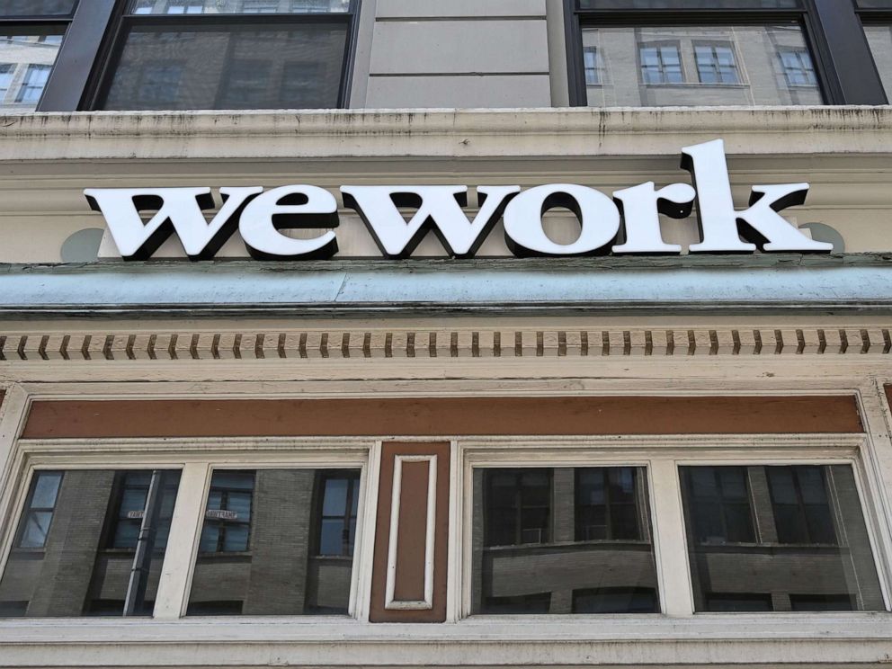 PHOTO: In this July 19, 2019, file photo, a WeWork office is shown in New York.