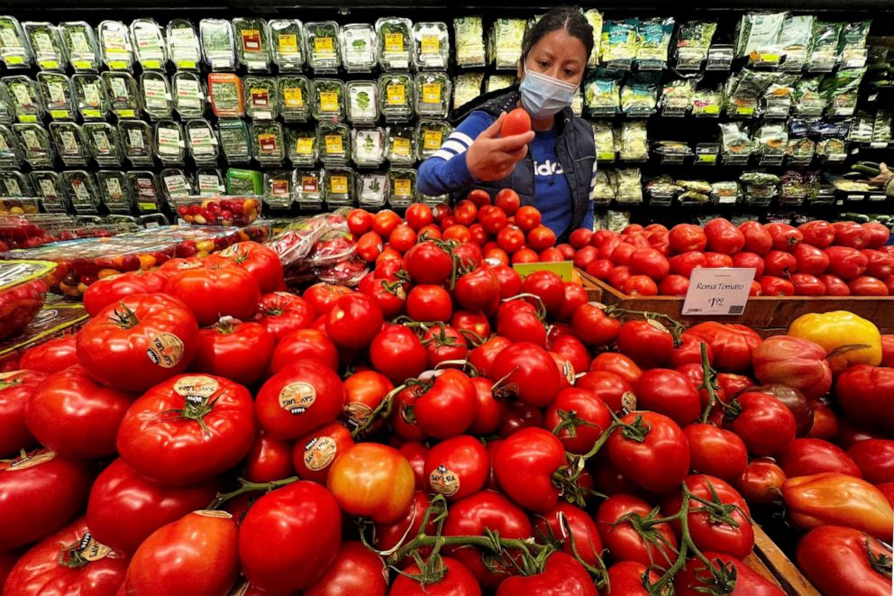 PHOTO: A person shops at a Whole Foods grocery store in the Manhattan borough of New York City, New York, U.S., March 10, 2022.